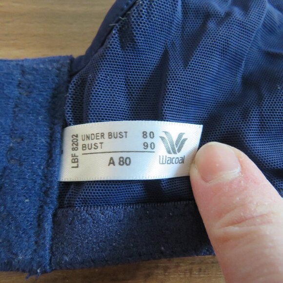 WACOAL Smooth T Sensula Bra in Navy Blue Minimal - Size 36A - Picture 13 of 13